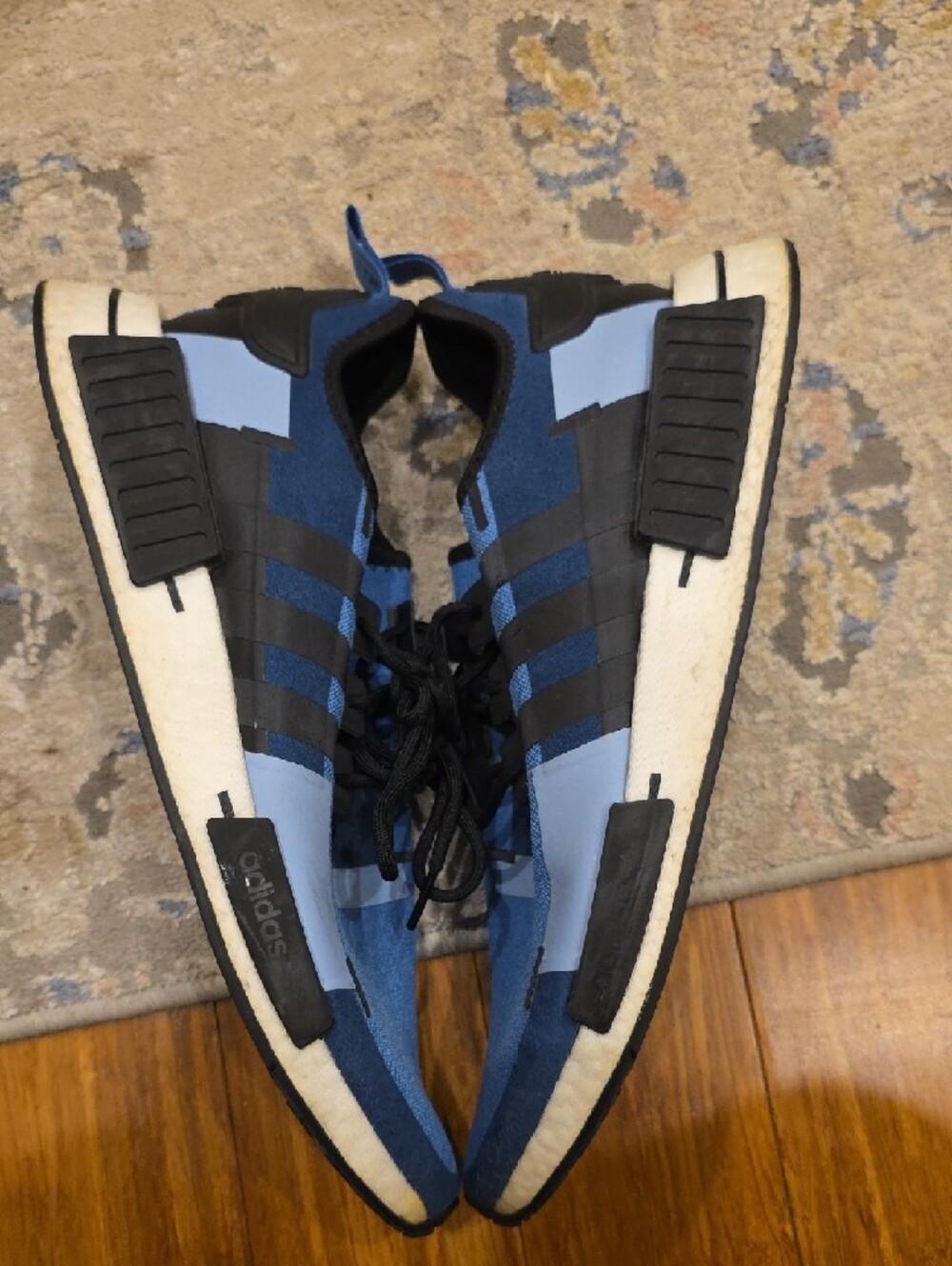 adidas Blue and Black NMD V2 Athletic Sneakers - Picture 4 of 13